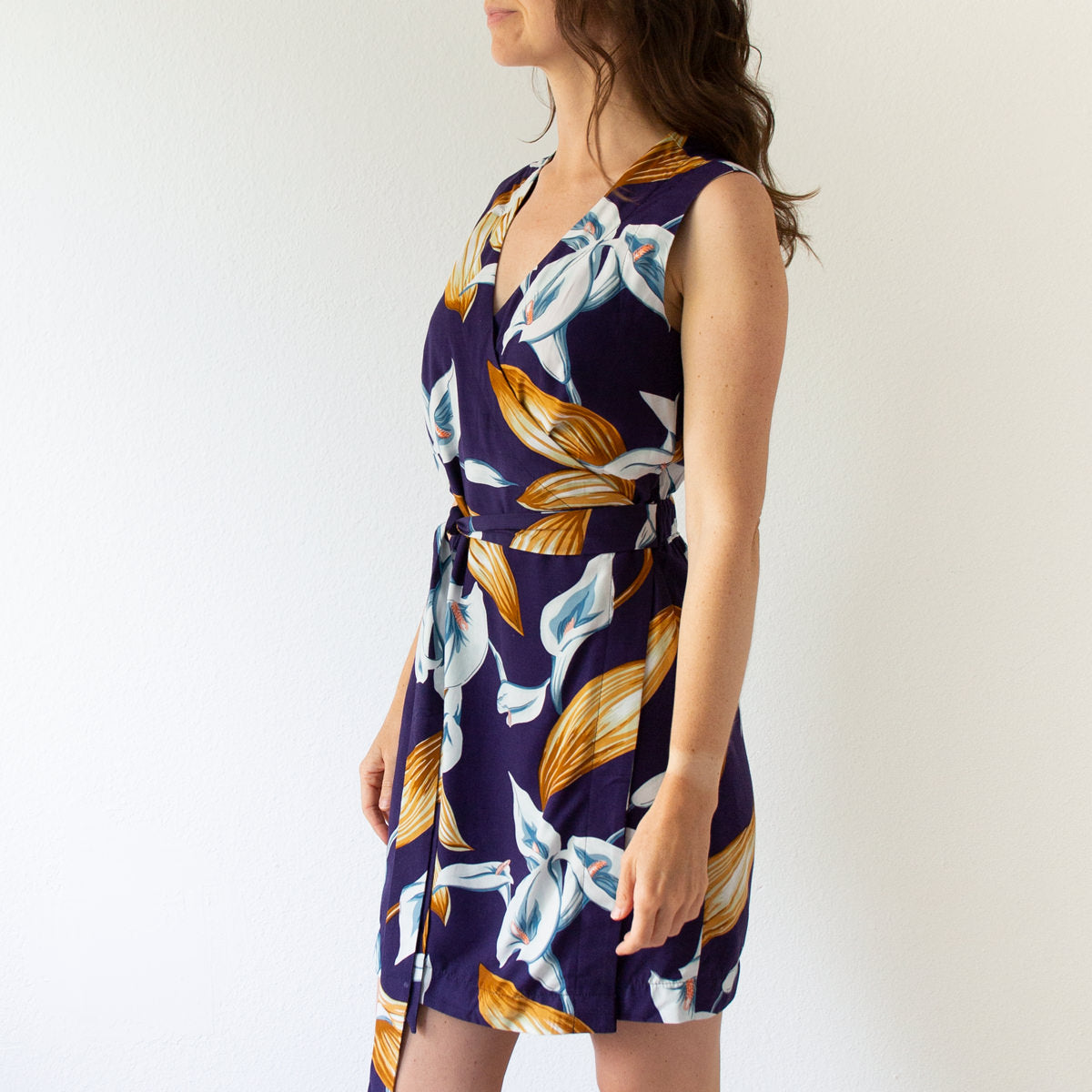 Shortened Highlands Wrap Dress | Sewing Pattern by Allie Olson