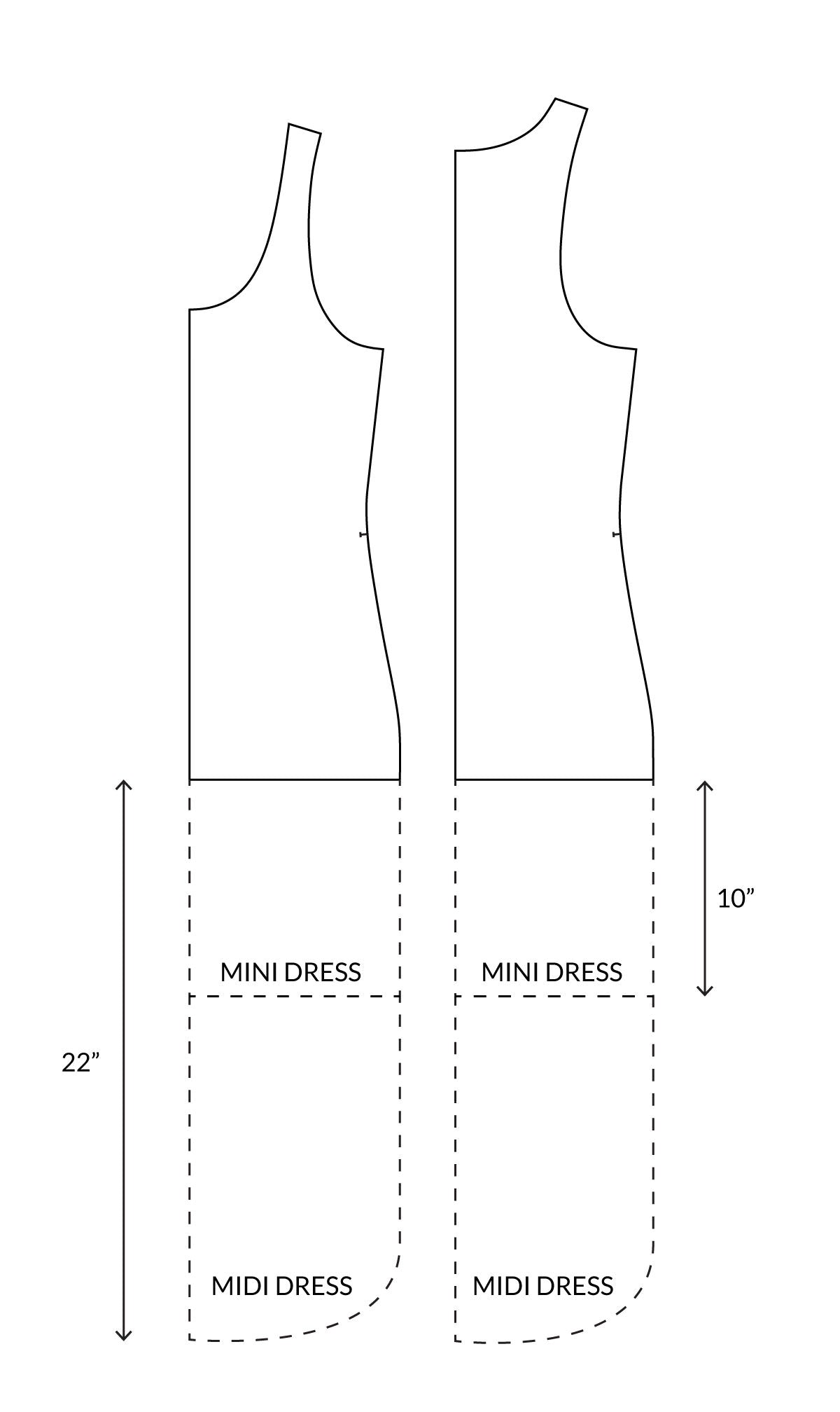 How to Lengthen the Kila Tank into a Dress