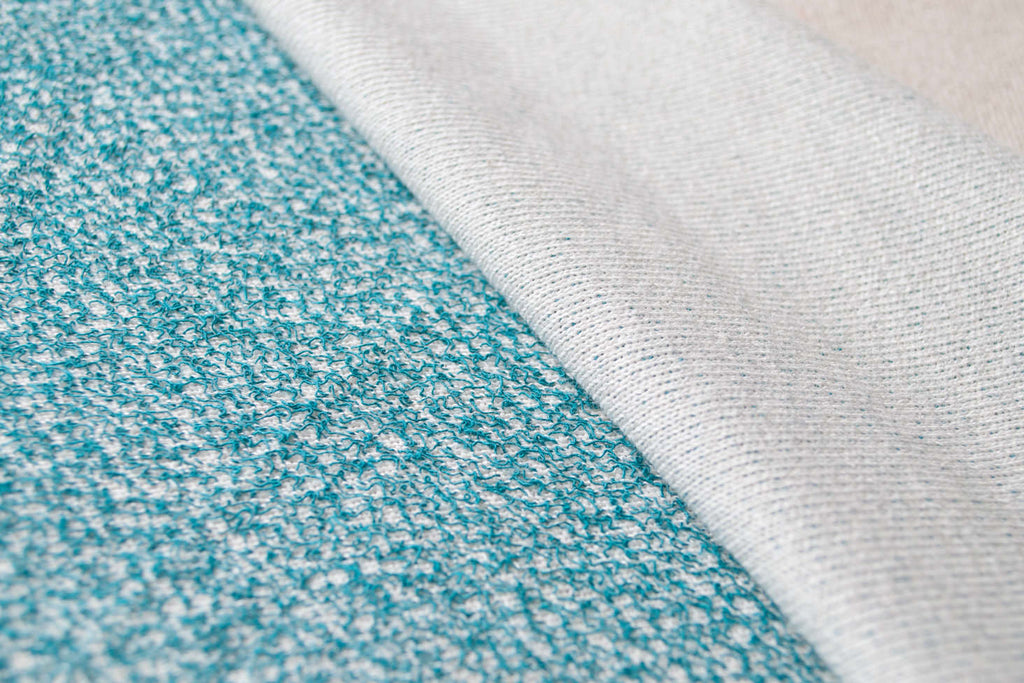 Teal Two-Toned French Terry Fabric