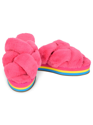 Furry Platform Slippers - Shop The Carousel - Furry Slipper Boots
