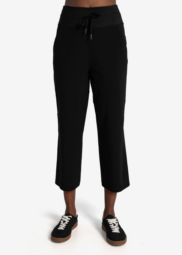 SY-001 Women 3/4 Length Sweatpants Capri Pants Cropped Jogger