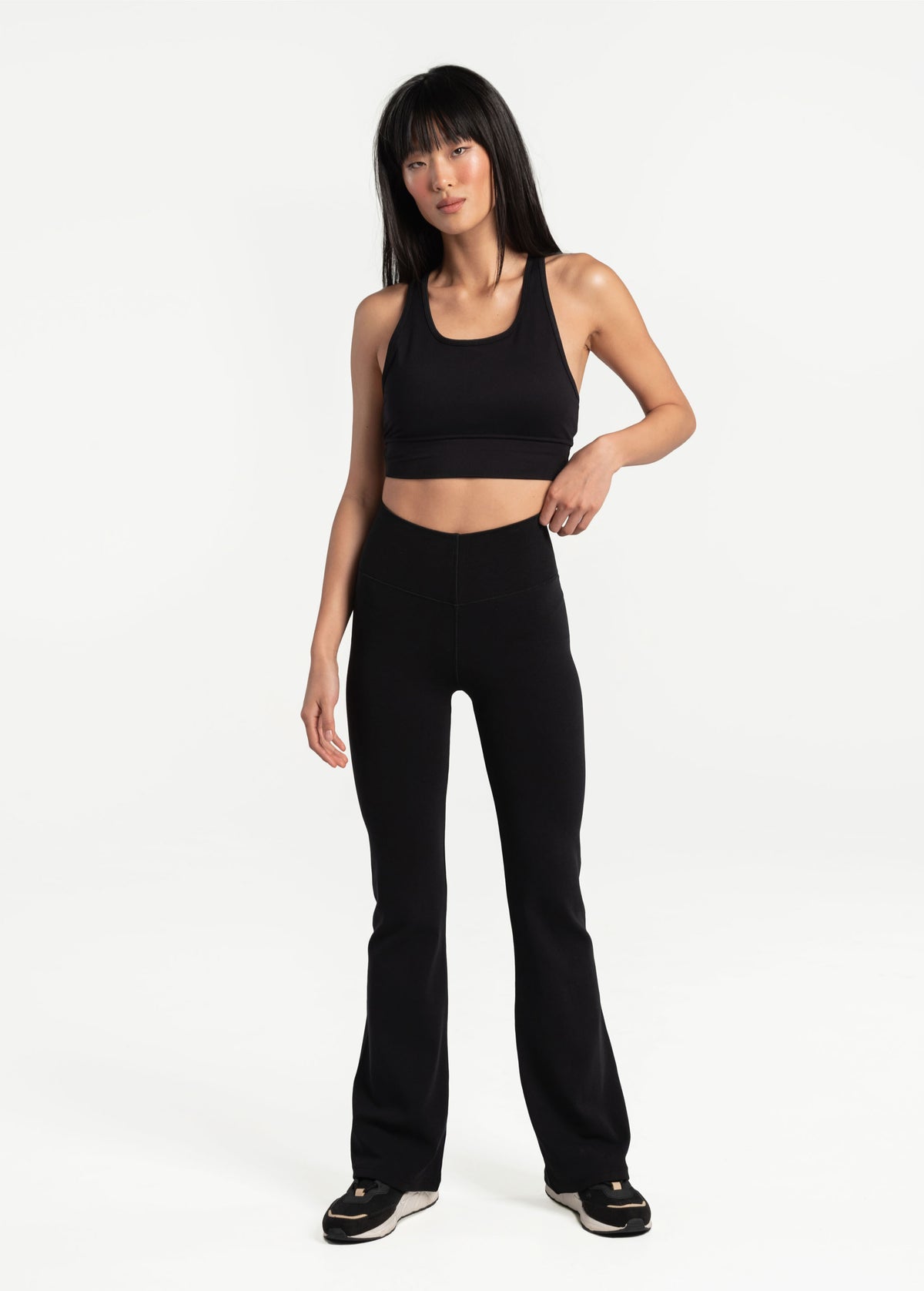 Organic Cotton Bootleg Pants, Women Joggers & Pants