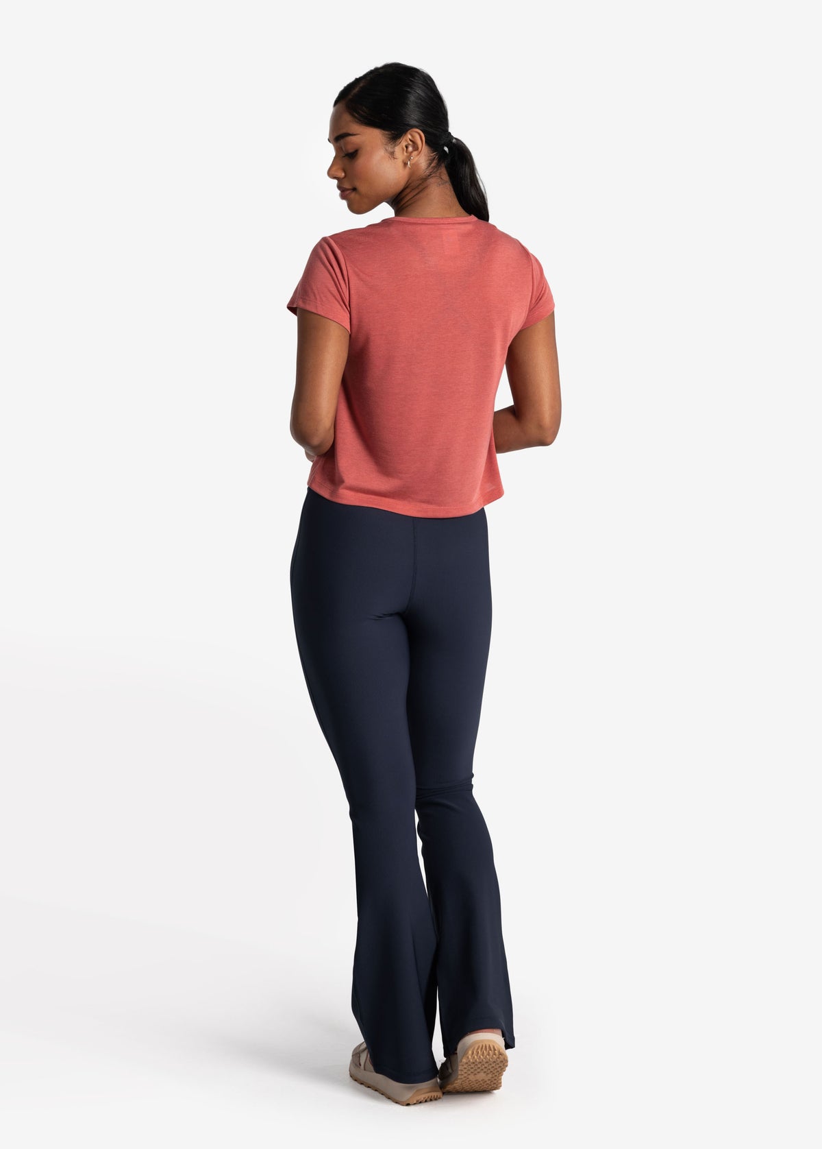 Beyond Yoga Heather Ribbed All Day Flare Pant