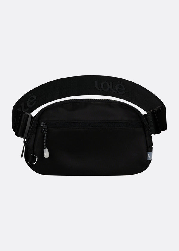 NoTags Lole Unisex Belt Bag Crossbody Fanny Pack Waist Bag, Black