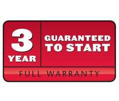 Toro Guaranteed To Start 3 Year Warranty