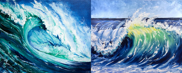 Ocean Art Comparisons - New and Old Art by Nelson