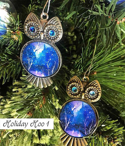 Owl Holiday Ornaments by Nelson Makes Art