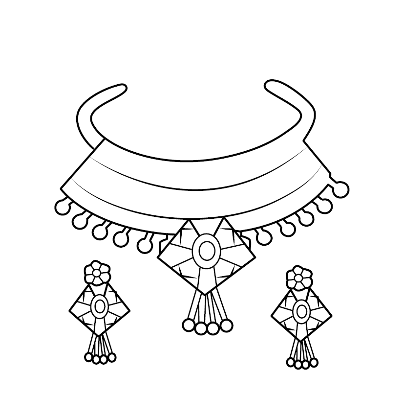 lei necklace coloring pages