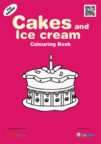 Free Cakes and Ice Creams Colouring Book