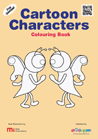 Free Cartoon Characters Colouring Book