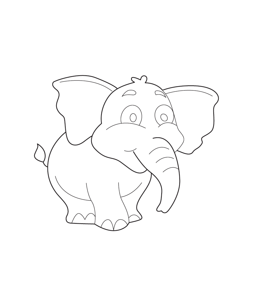 Animals Coloring Pages for Kids , Cute Animals Drawing Book PDF 