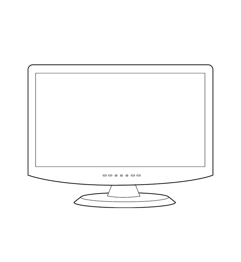 monitor coloring page