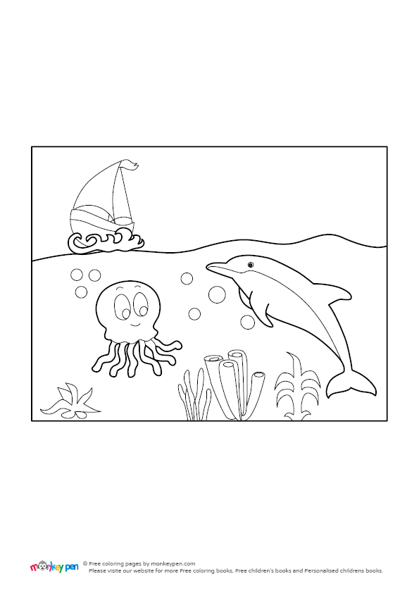Under the Sea Coloring Image