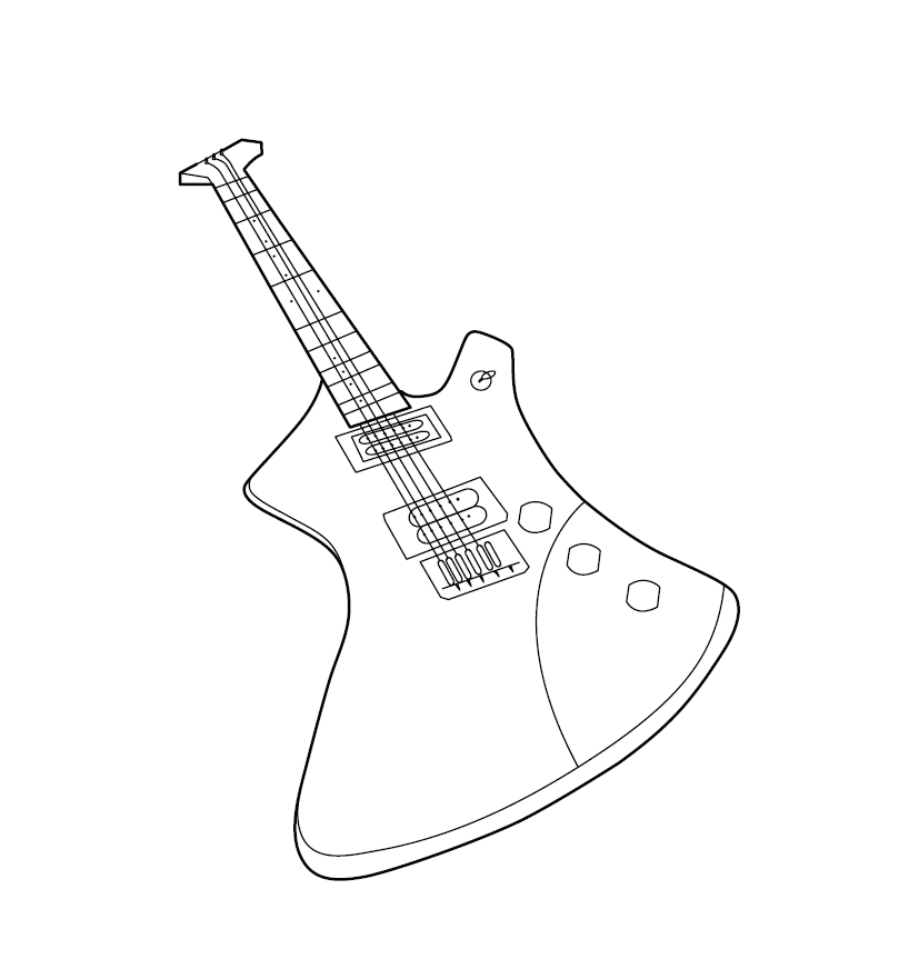 Guitar Coloring Pages Printable for Free Download