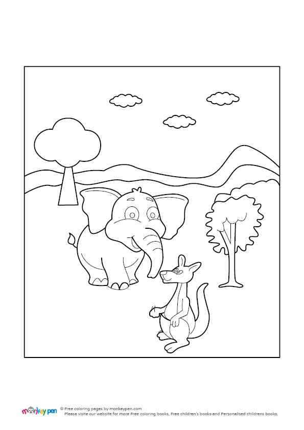 Forest Coloring Page