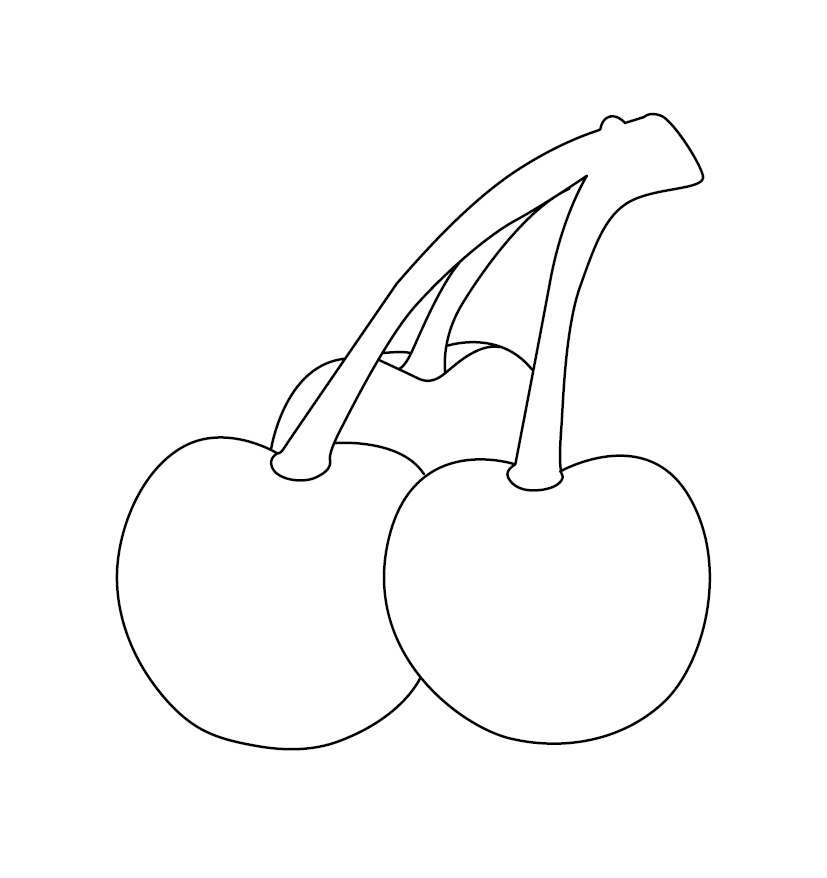 Simple Fruit Drawing Colouring Book Stock Illustration 2265479211 |  Shutterstock