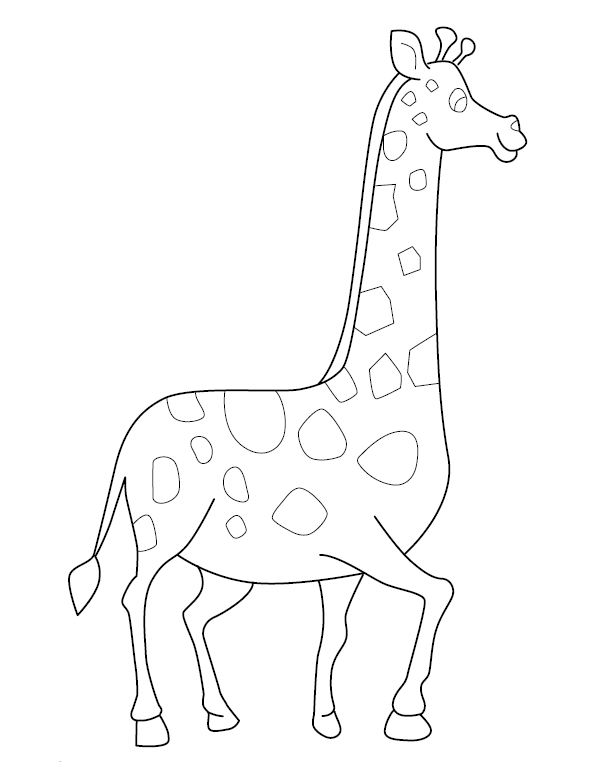 giraffes coloring pages