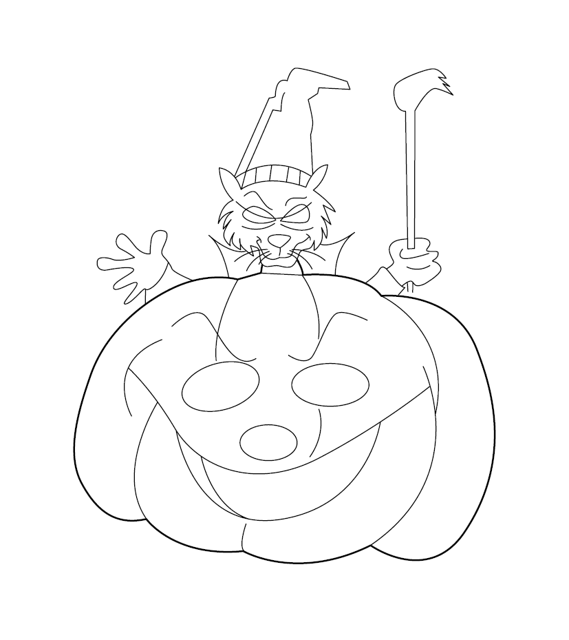 Free Halloween Colouring Page