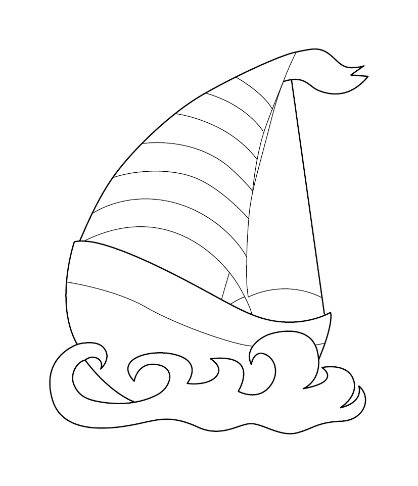 BOAT/ YACHT COLOURING PICTURE | Free Colouring Book for Children ...