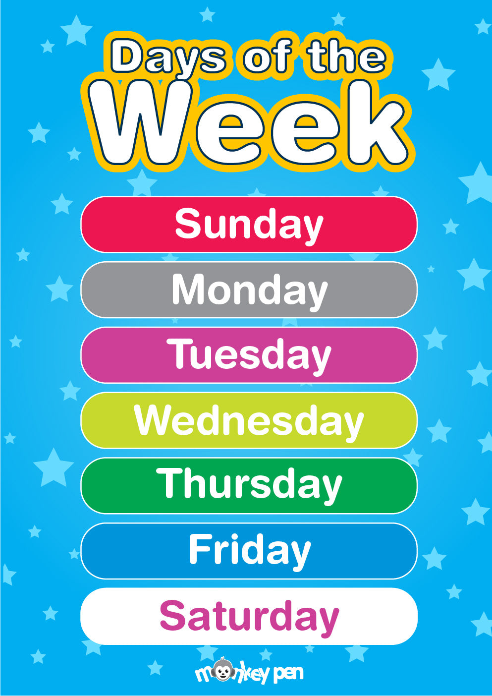 Free Printable Days Of The Week Worksheets Pdf