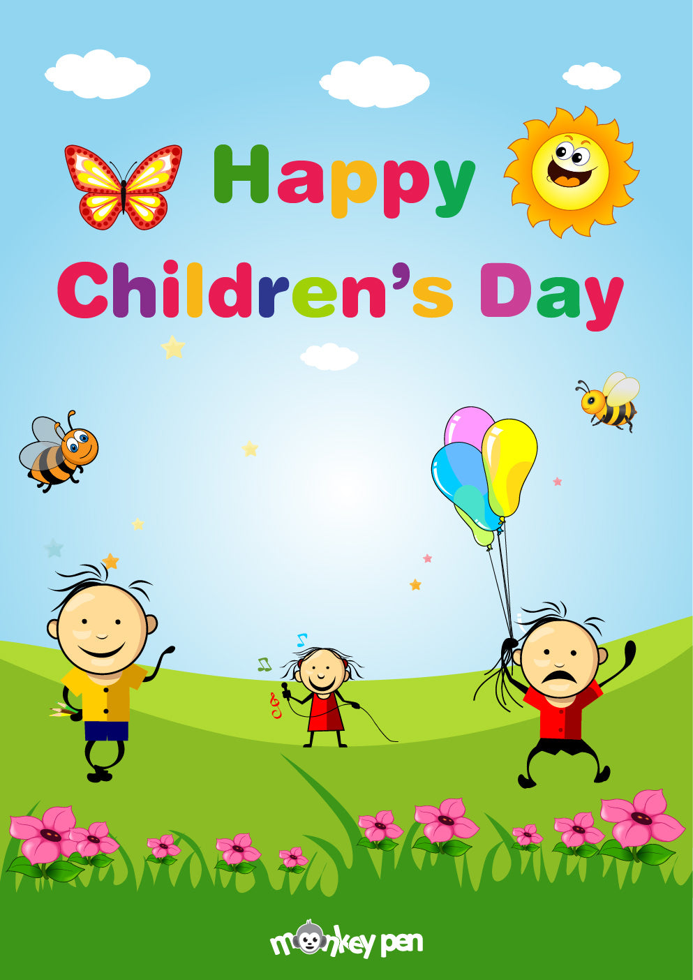 Happy Children’s Day Poster