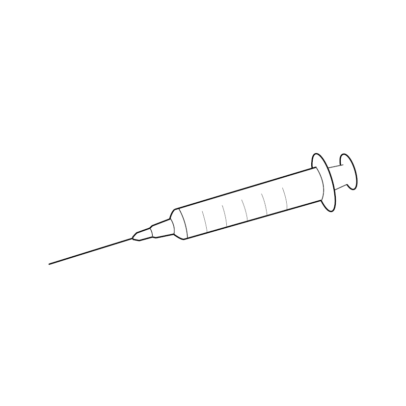 Syringe Colouring Page