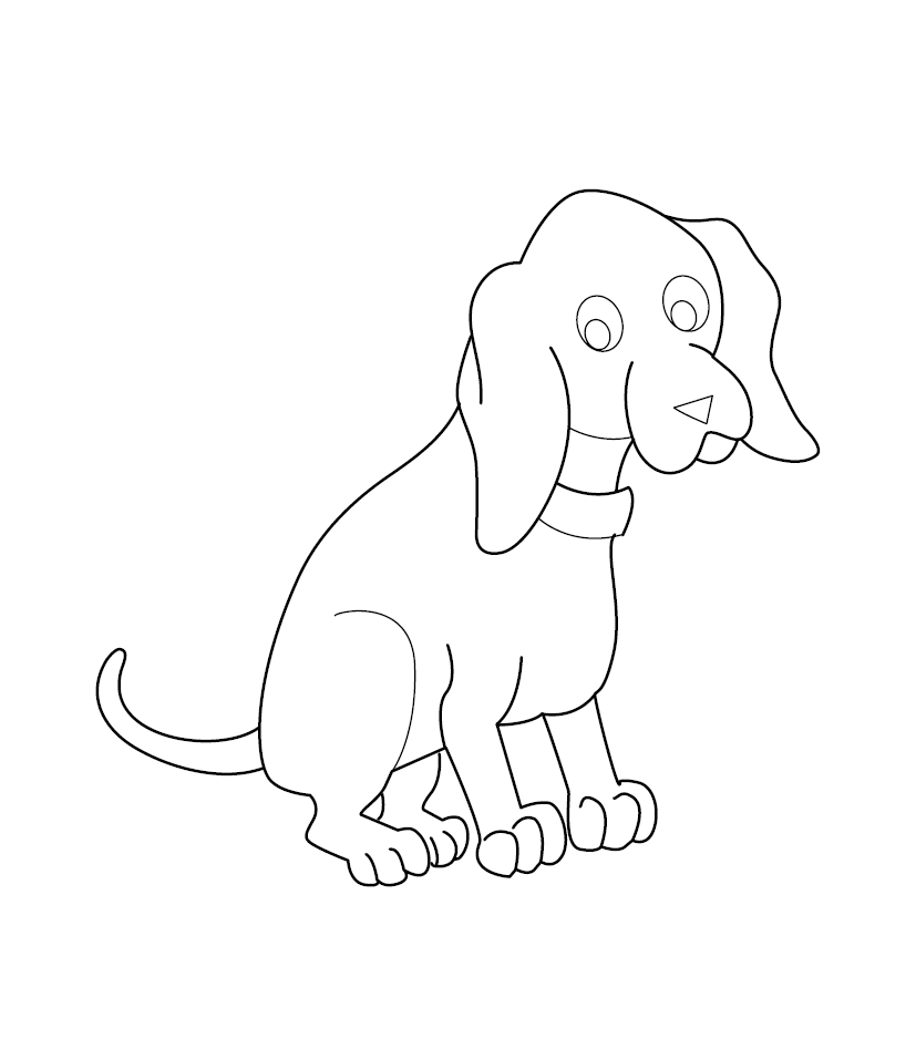 Printable Dog Colouring Page