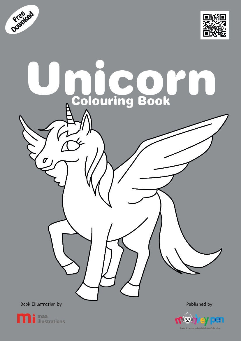 Free Printable Unicorn Colouring Book