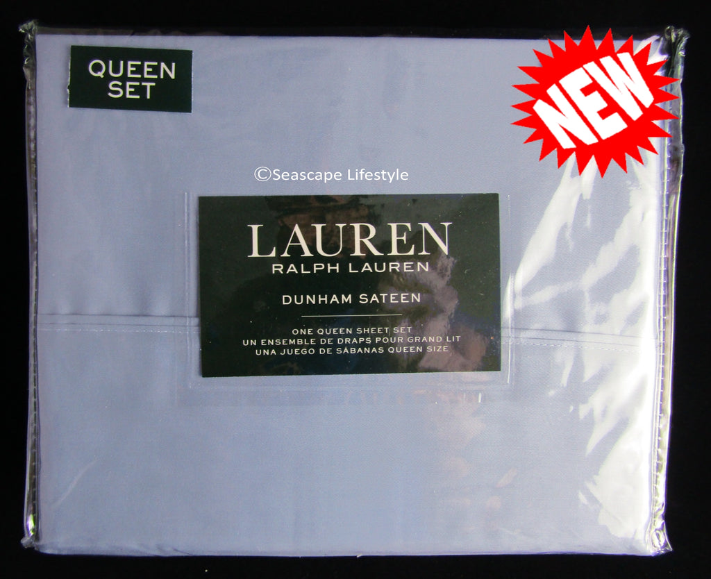 Dunham Queen Sheet Set ☆ MIST BLUE 100% Cotton Sateen ☆ 4-pc – Seascape  Lifestyle