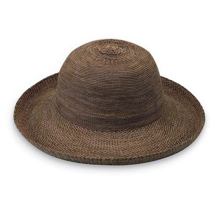 Victoria Polystraw Sun Hat in Suedefrom Wallaroo