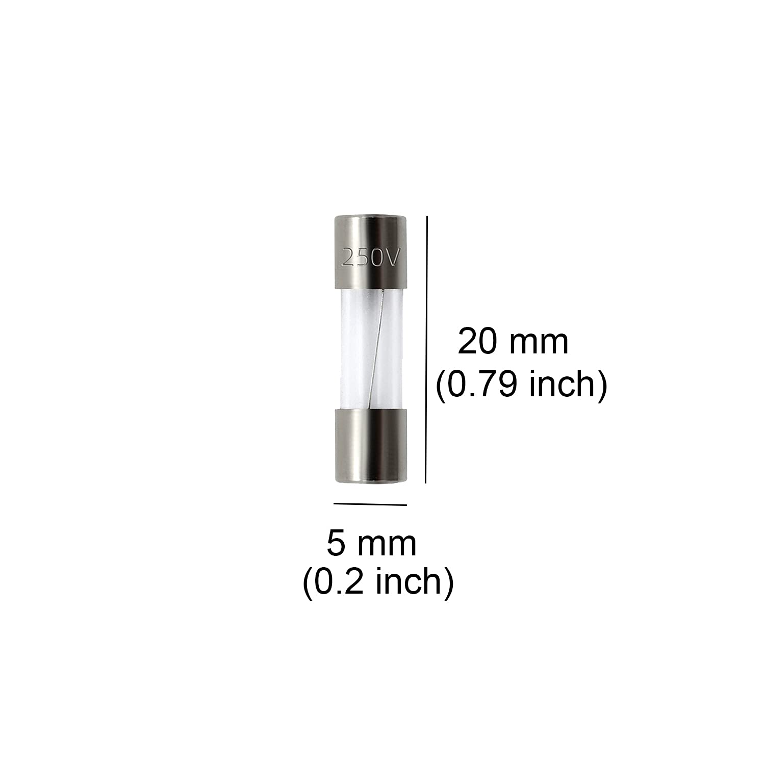 20.0 AMP GMA FAST BLOW FUSE 5x20mm 5-Pack; Part # GMA-20A-5