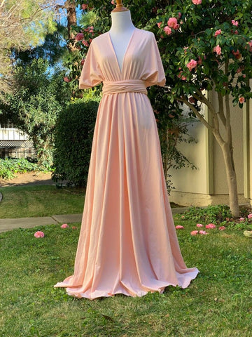 Terracotta Bridesmaid Dress Infinity Dress Wrap Dress Convertible Dress S41  