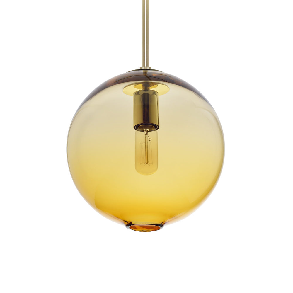 Pendant Lighting Handblown Casamotion Glass Drop Ceiling Lights Contemporary Globe Hanging Light Amber