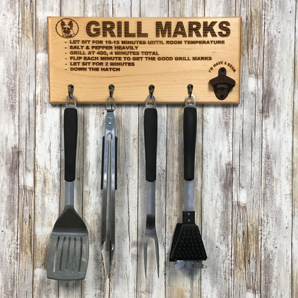 Letterkenny Grill Marks Barbecue Tool Holder with Beer Opener - Laser ...