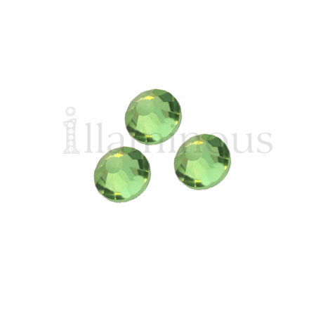 FLATBACK LUXE® Peridot Green Rhinestones