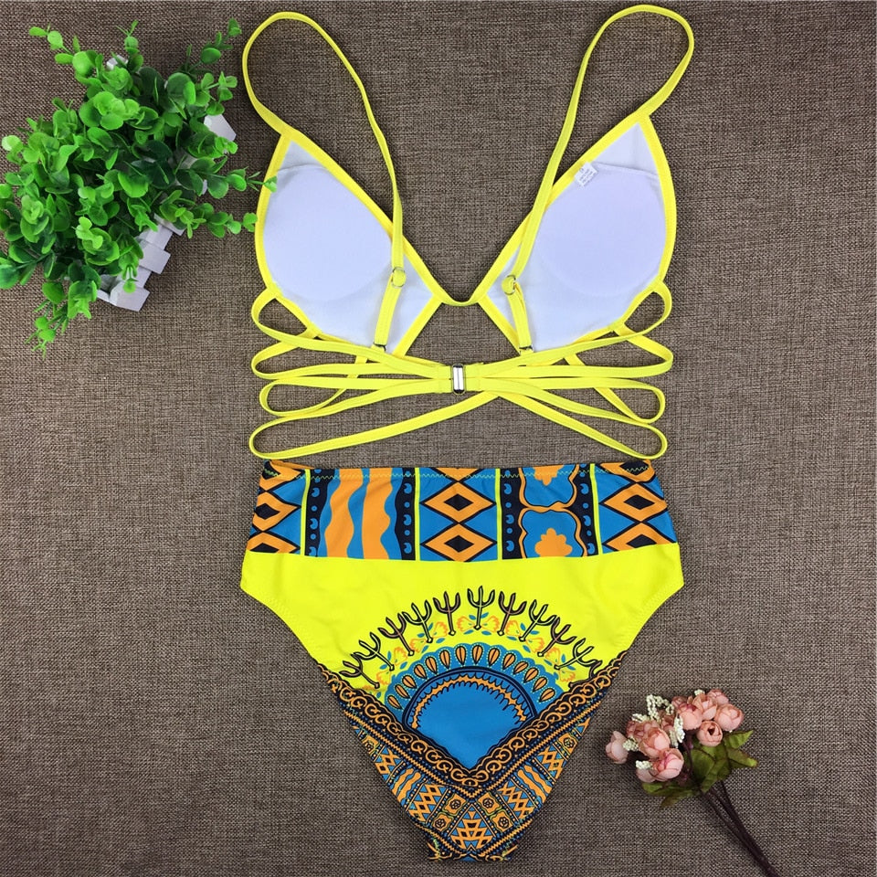 plus size tribal swimsuit