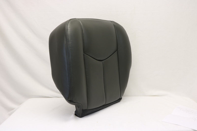 2003 2004 2005 2006 Chevy Silverado Duramax Driver Bottom Seat Cover Dark Gray- 2000 2001 2002 2003 2004 2005 2006- Leather- Vinyl- Seat Cover Replacement- Auto Seat Replacement