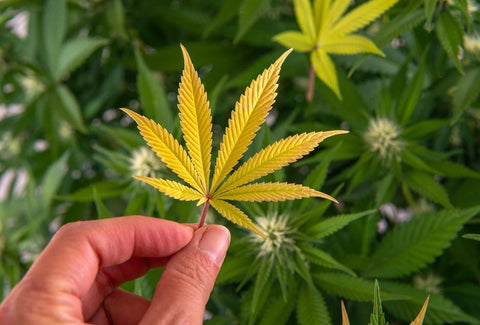 nitrogen deficiency cannabis