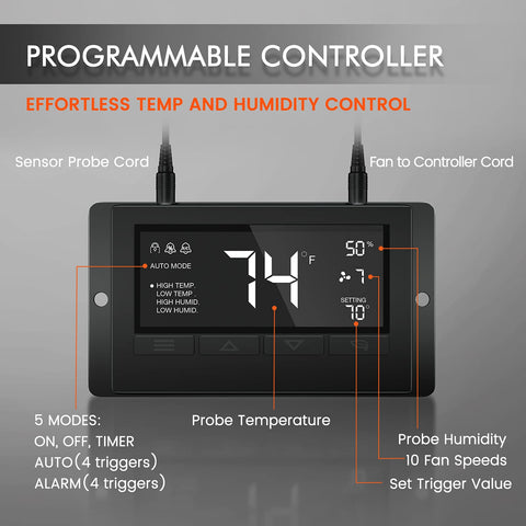 SF1000 LCD Temp/Humidity Controller