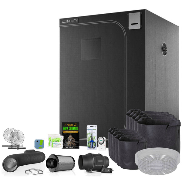 The Essentials' Grow Kit Mars FC 3000 LED Light AC Infinity Tent