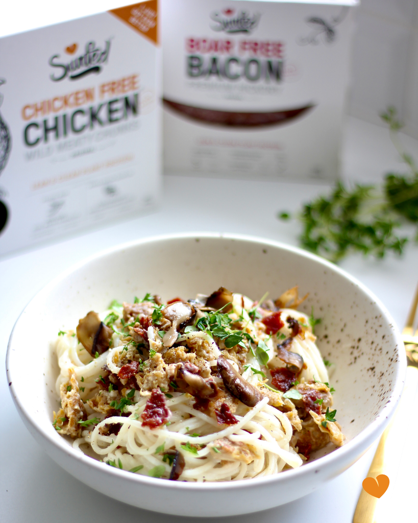 Sunfed Chicken Free Chicken and Bacon Carbonara