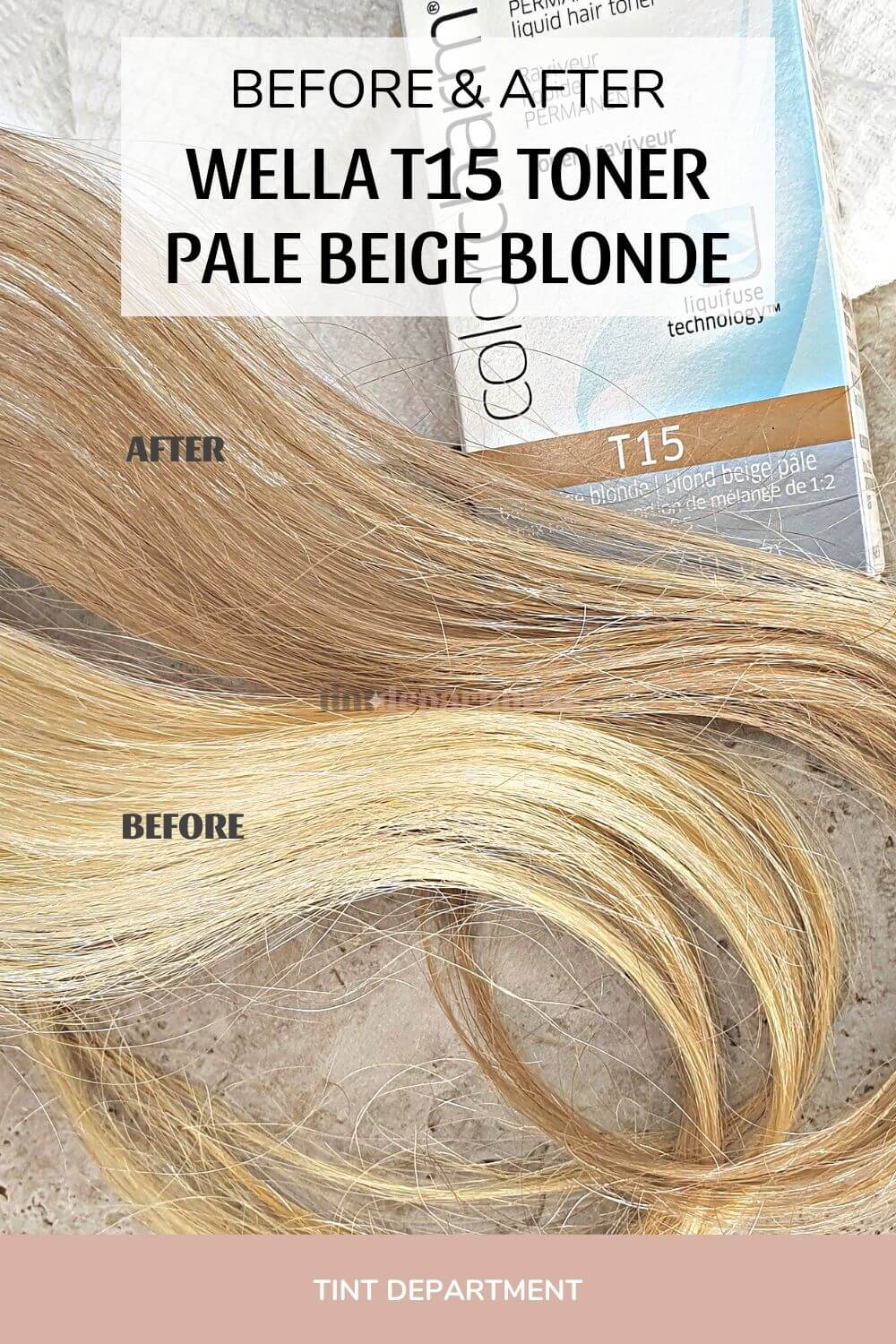 Wella T15 Toner Australia Before and After on Bleached Hair