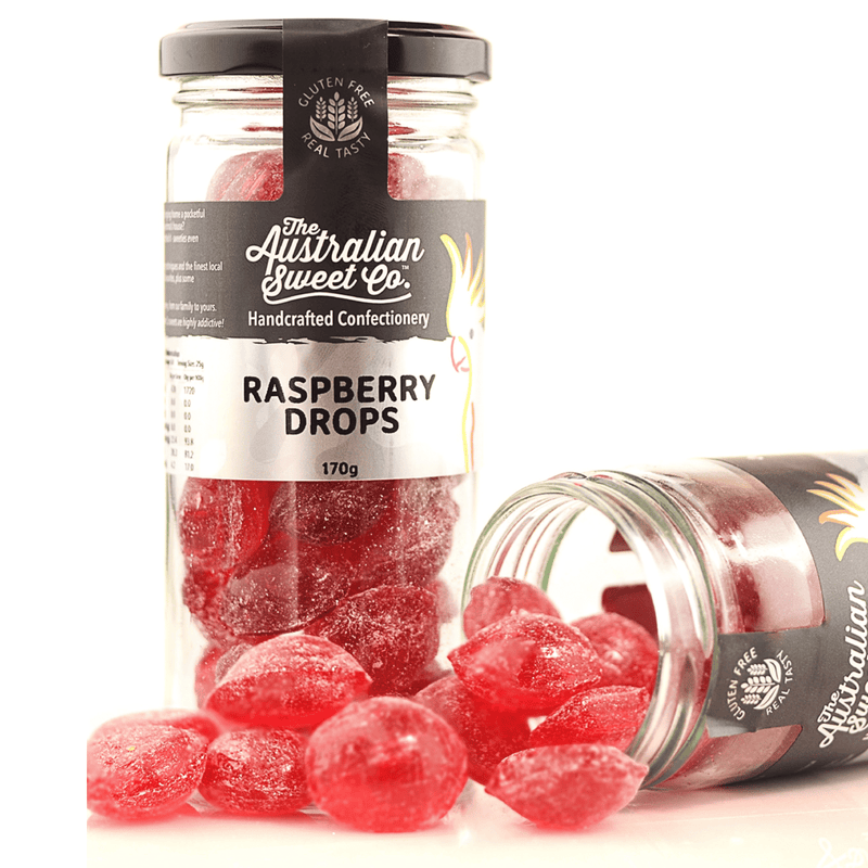 Raspberry Drops Rock Candy