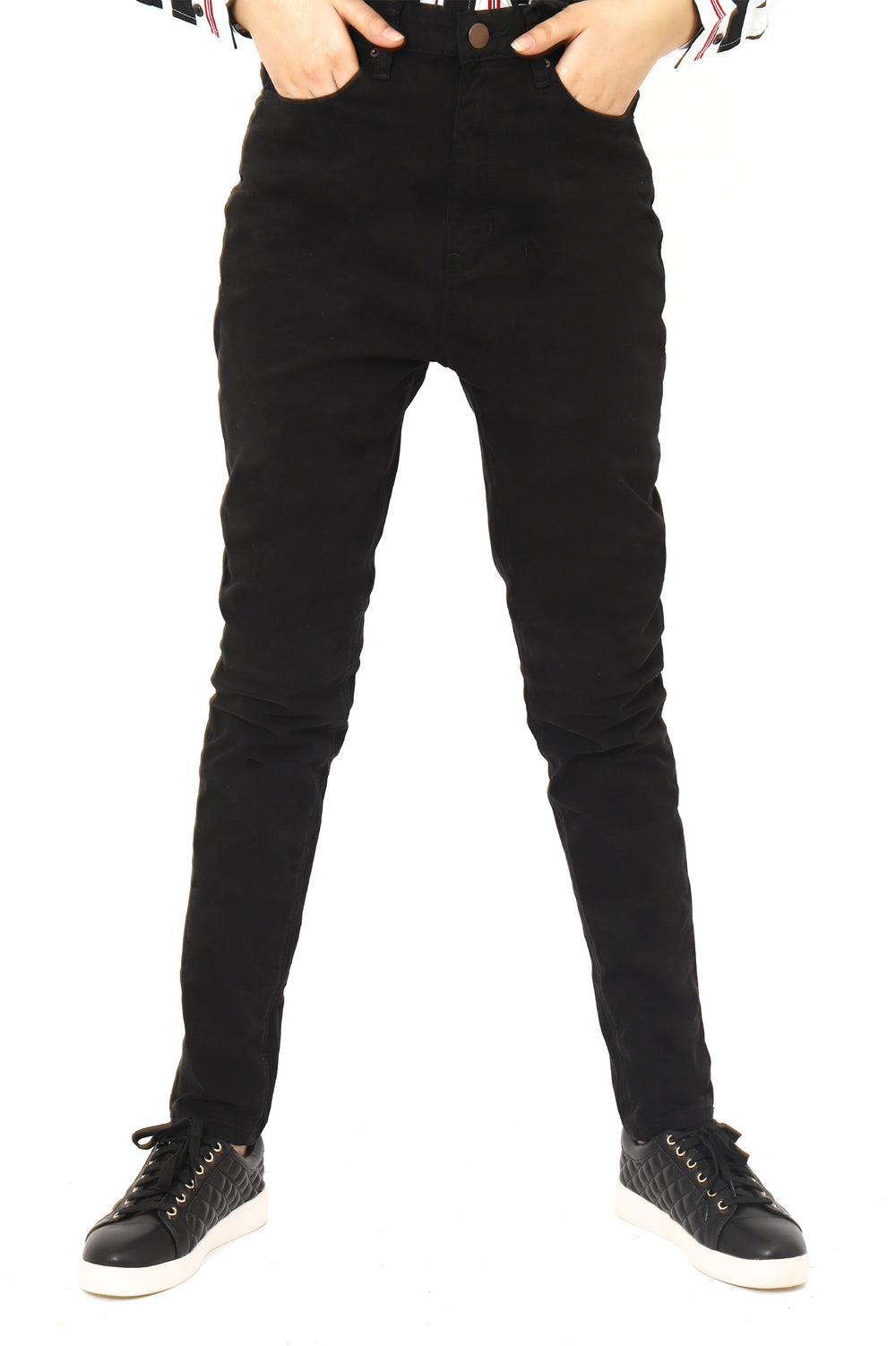 black cotton jeans