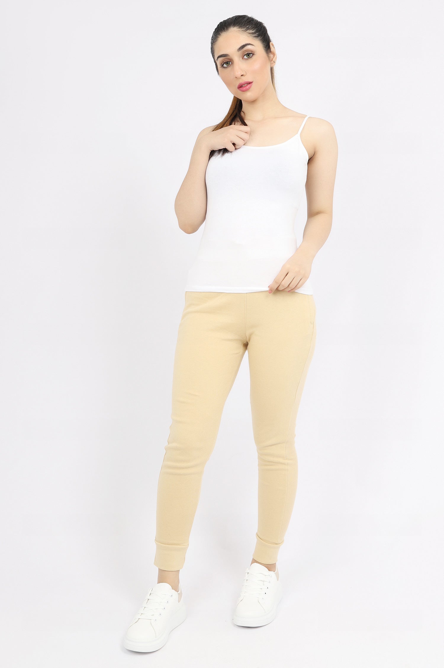 FITTED TANK TOP-WHITE – Almas