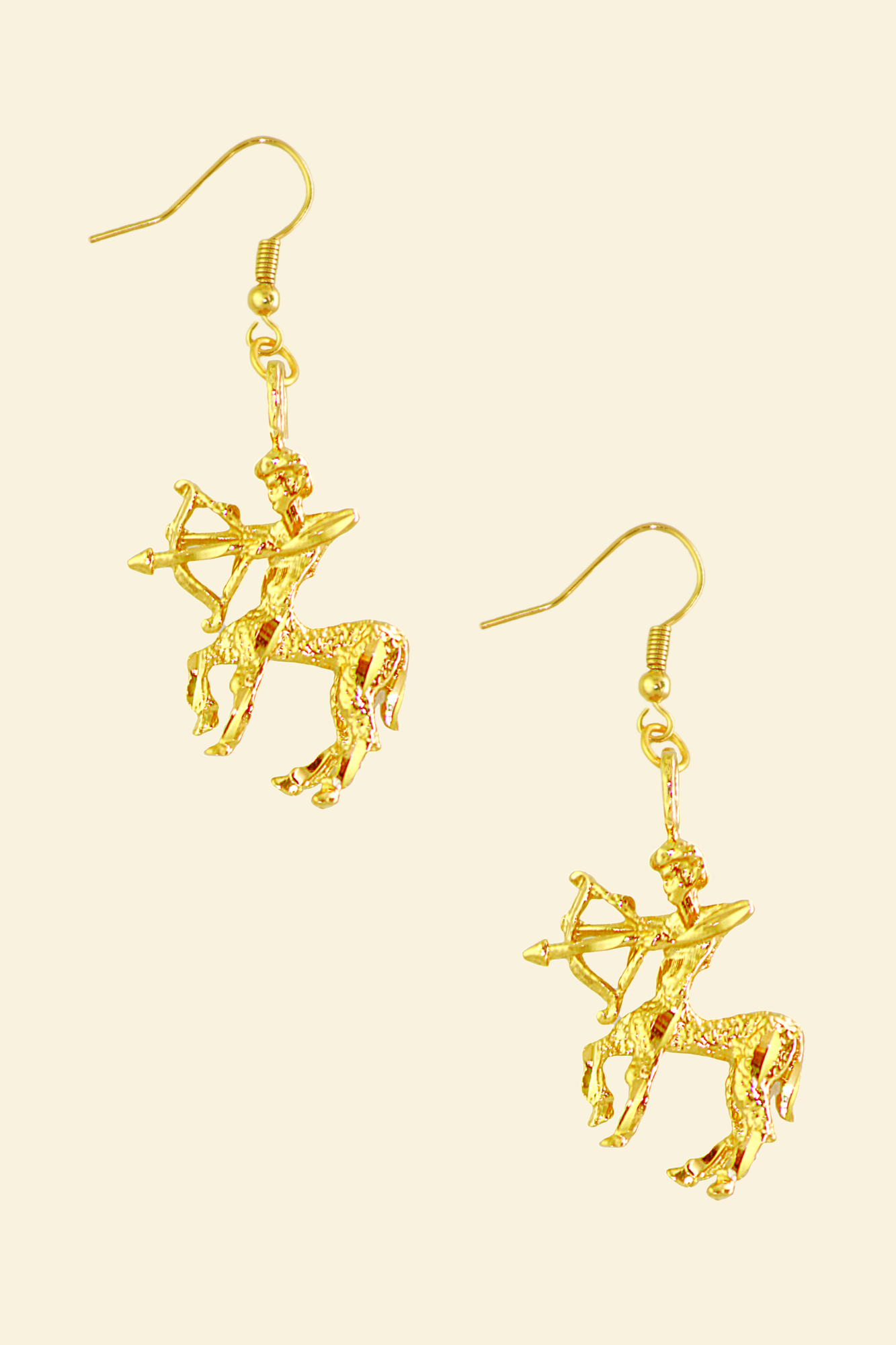 The Archer (Sagittarius) - 24K Gold Filled Vintage Earrings – TBSLUXCLO ...