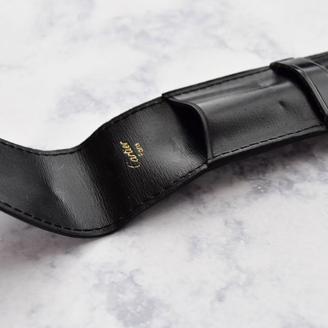 Cartier Paris Black Leather Single One Pen Case