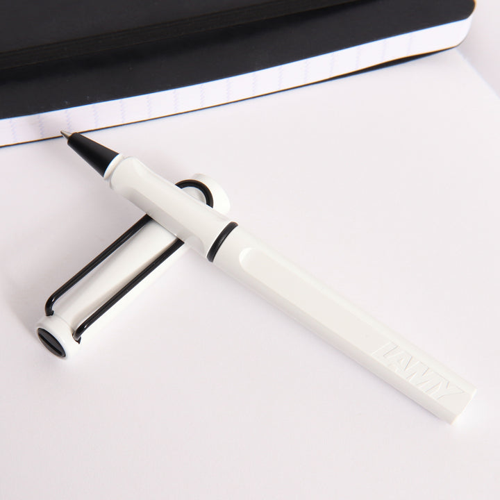 LAMY Safari Retro White & Black Rollerball Pen