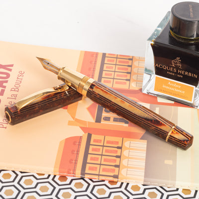 Montblanc Meisterstuck 146 Atelier Prives Solid 18k Gold Fountain Pen -  Limited Edition 1/1! - Preowned