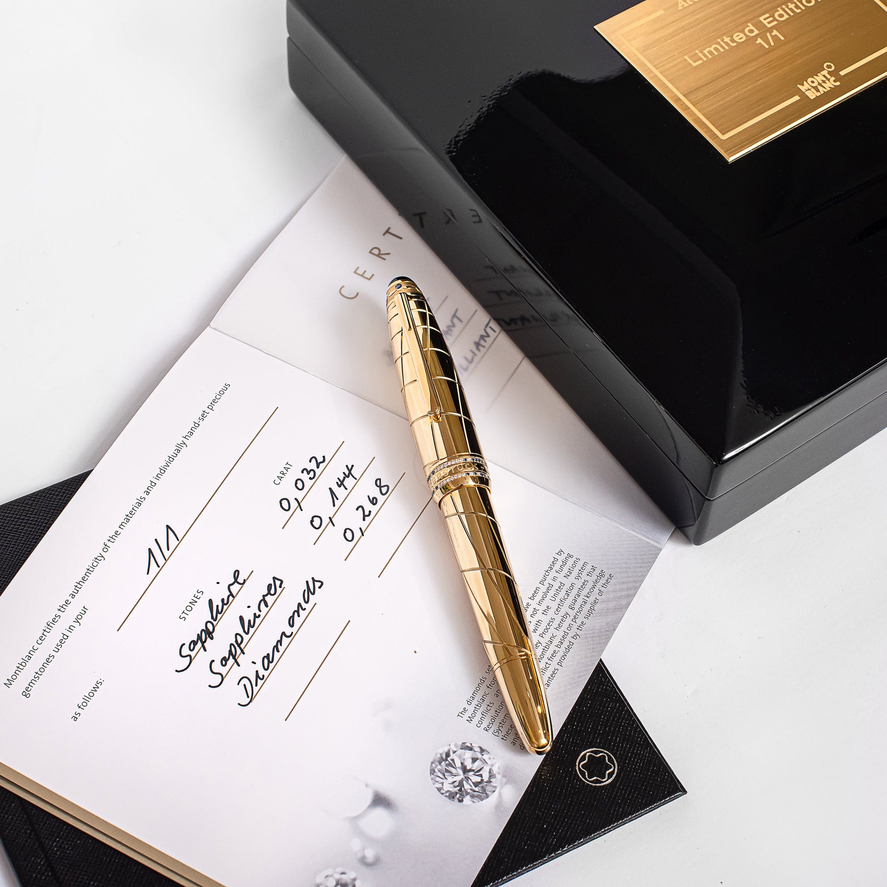 Montblanc Meisterstuck 146 Atelier Prives Solid 18k Gold Fountain Pen